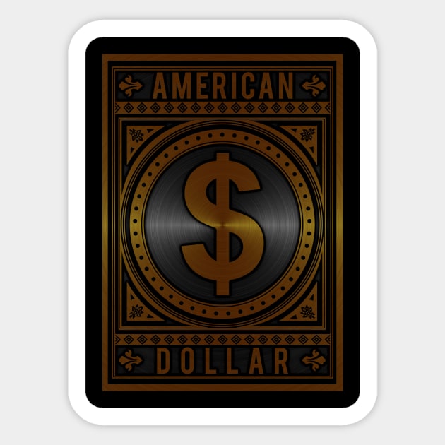 American Dollar Sticker by Durro